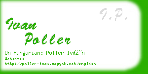 ivan poller business card